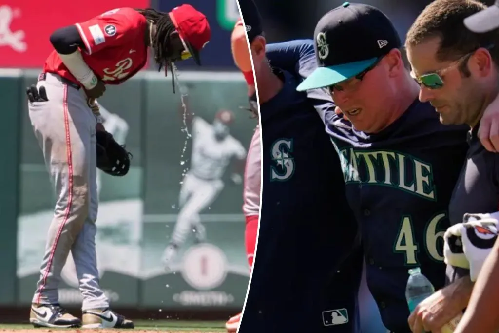 Elly De La Cruz Muntah, Trent Thornton Dibantu Keluar Lapangan Saat Panas Ekstrem Menghambat Pertandingan MLB
