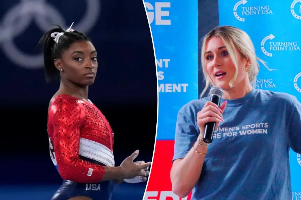 Simone Biles Berseteru dengan Riley Gaines di Media Sosial Soal Debat Atlet Transgender